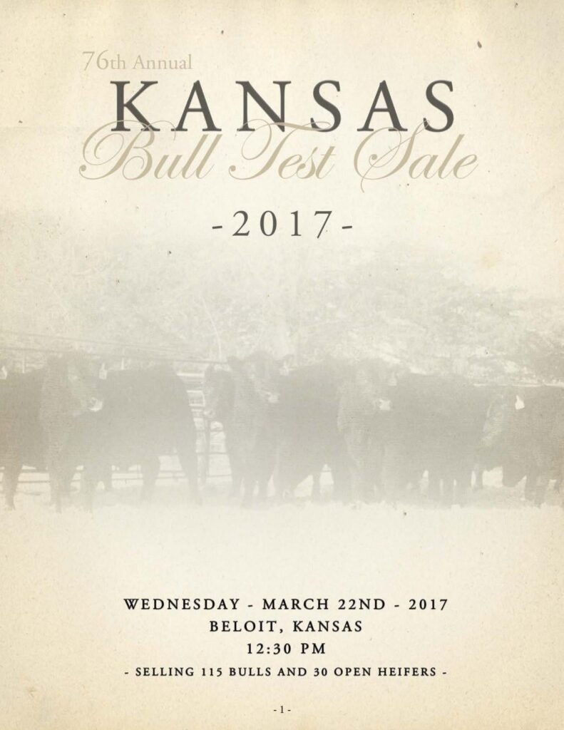 2017 Kansas Bull Test Sale