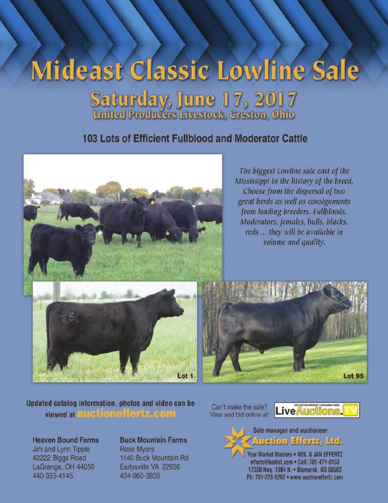 2017 Mideast Classic Lowline Sale