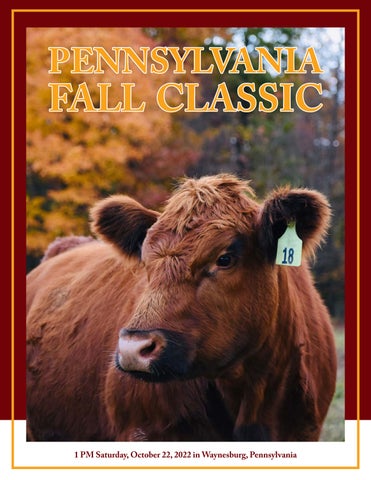 2022 Pennsylvania Fall Classic Sale