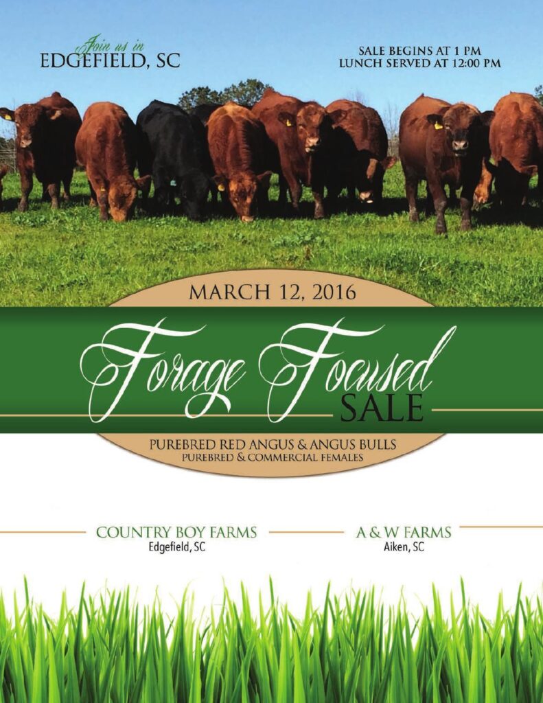A & W Farms - 2016 Forage Focused Sale