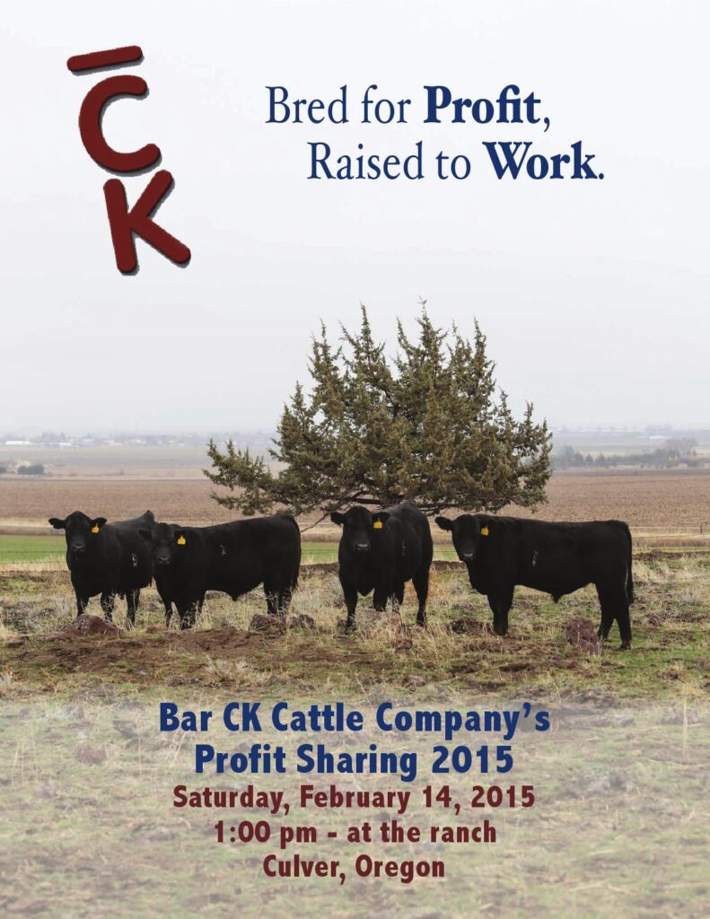 Bar CK Cattle Company - 2015 'Profit Sharing' Bull Sale