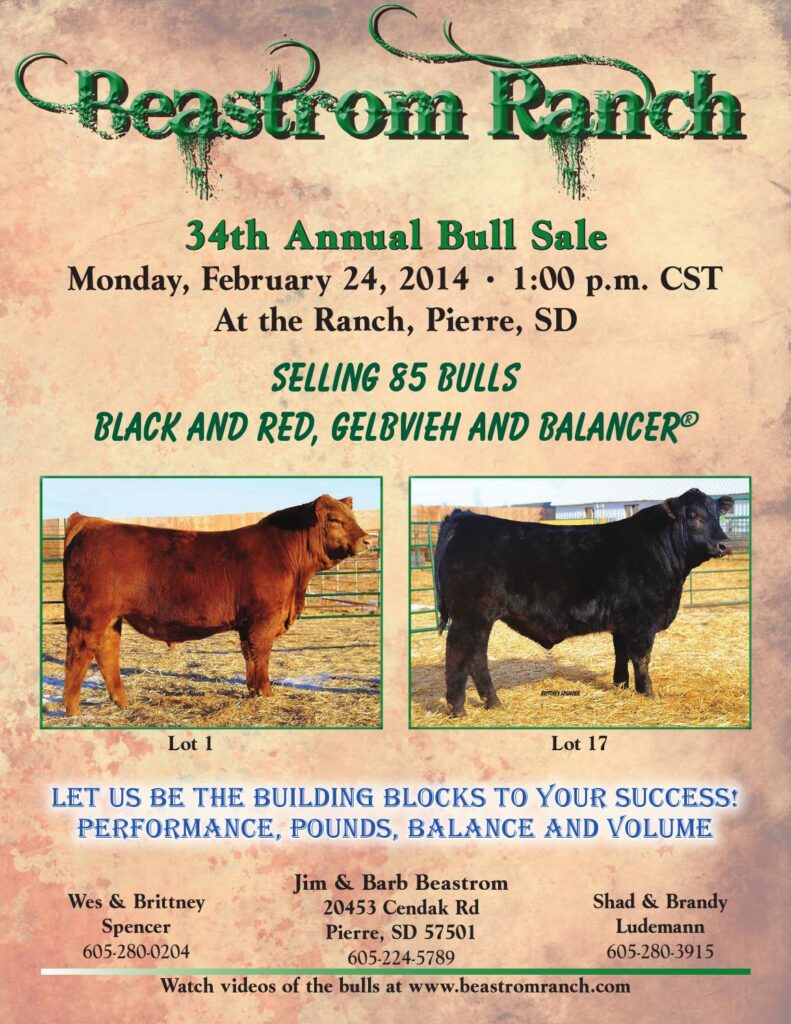 Beastrom Ranch - 32th Annual Bull Sale