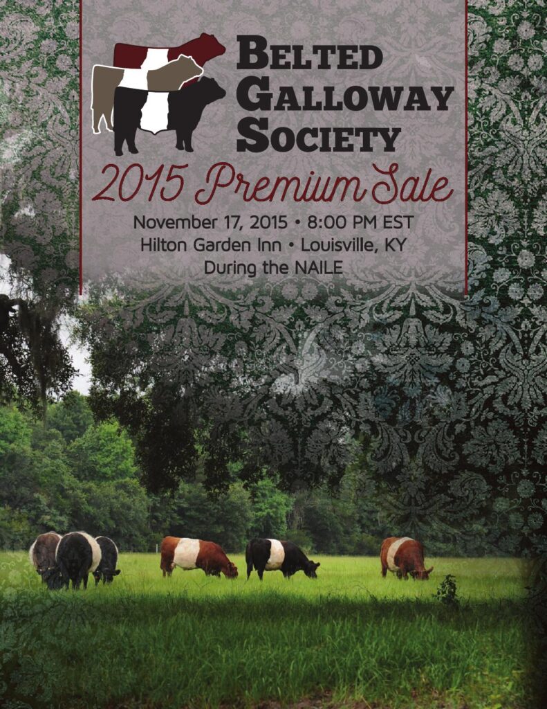 Belted Galloway Society - 2015 Premium Sale