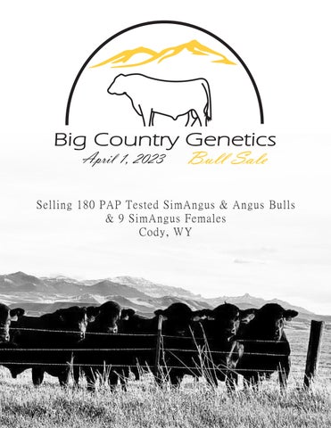 Big Country Genetics - 2023 Spring Sale