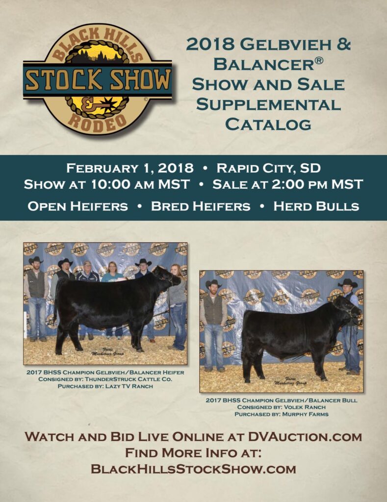 Black Hills Stock Show - 2018 Gelbvieh Sale