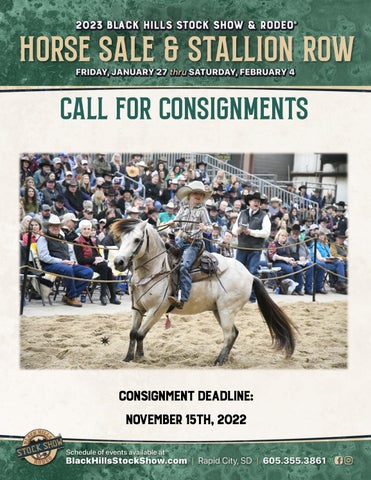 Black Hills Stock Show - 2023 Horse Sale Consignments