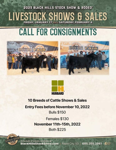 Black Hills Stock Show - 2023 Livestock Consignment Sale