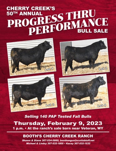 Booth's Cherry Creek Ranch - 2023 Spring Sale