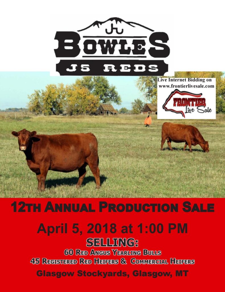 Bowles J5 Red Angus - 2018 Annual Production Sale