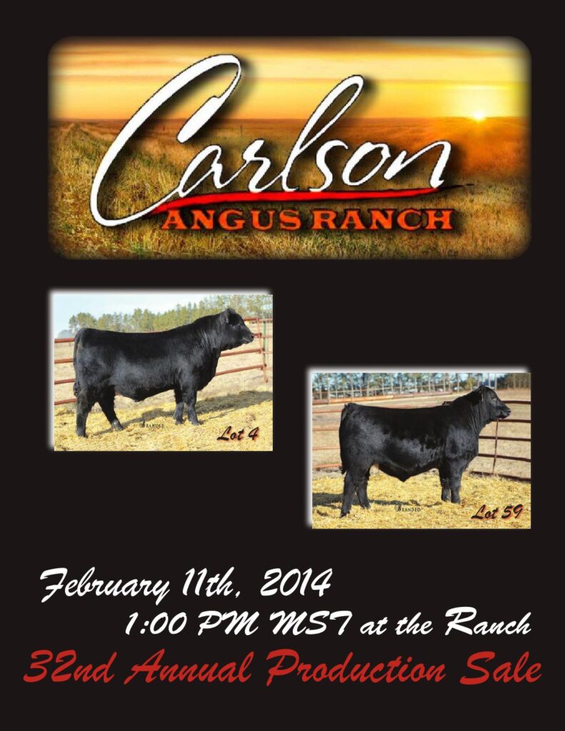Carlson Angus Ranch - 32nd Annual Production Sale