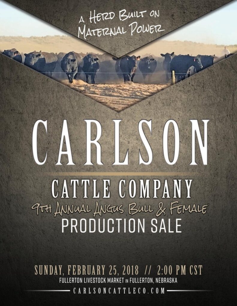 Carlson Cattle Co - 2018 Production Sale