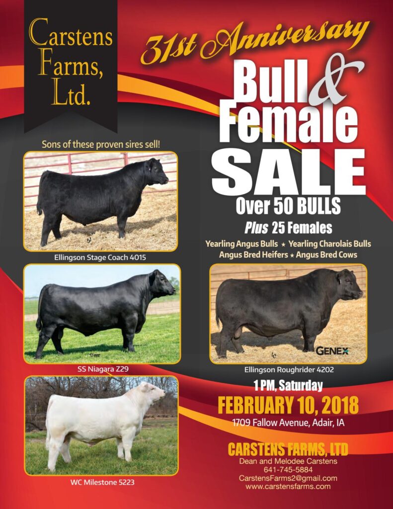 Carstens Farms - 2018 Sale