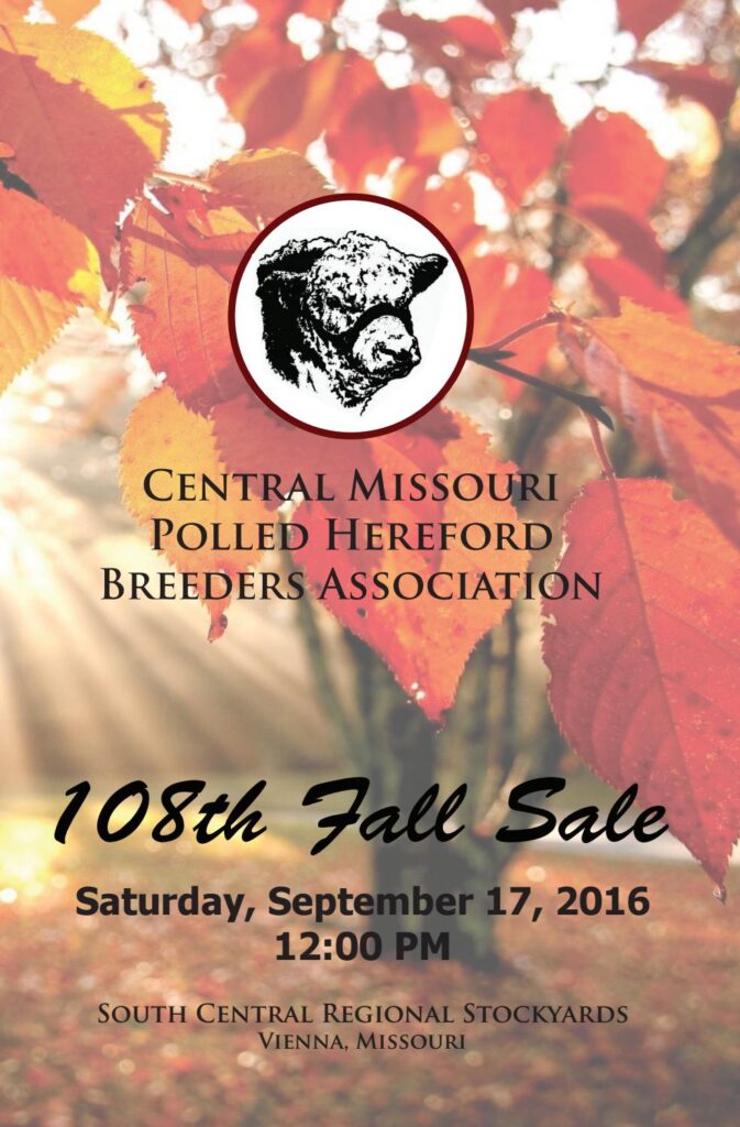 Central Missouri Polled Hereford - 108th Annual Fall Sale