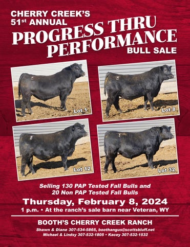 Cherry Creek's 51st Annual Progress Thru Performance Bull Sale
