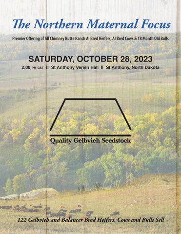 Chimney Butte Ranch - 2024 Fall Sale Catalog
