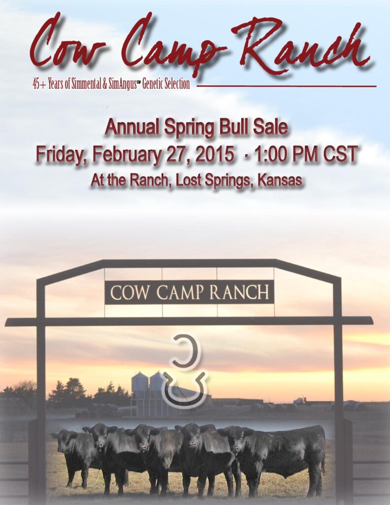 Cow Camp Ranch - 2015 Spring Bull Sale