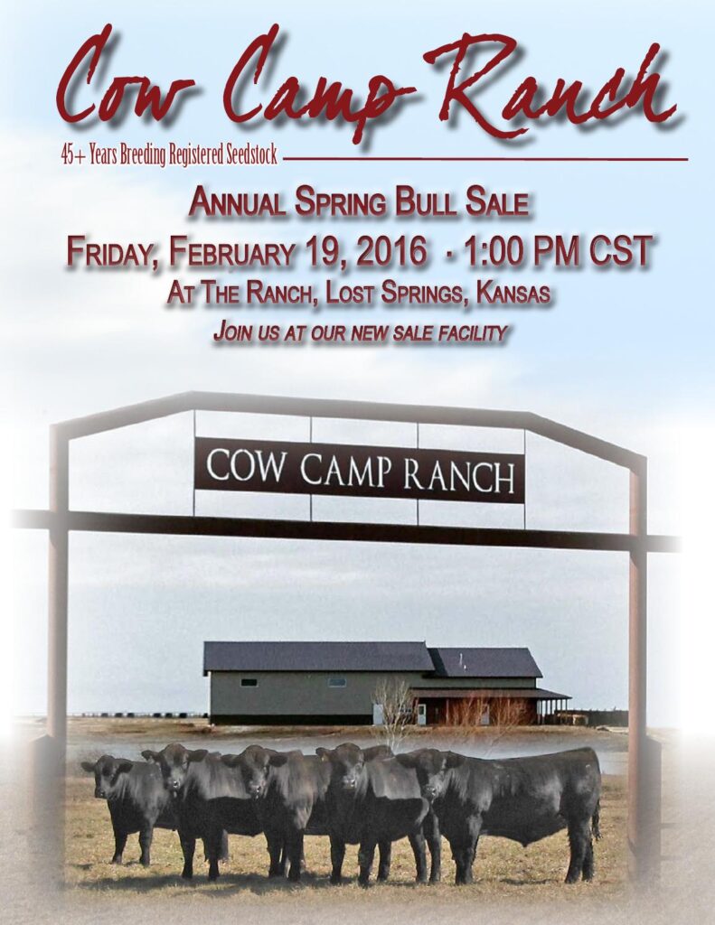 Cow Camp Ranch - 2016 Annual Spring Bull Sale