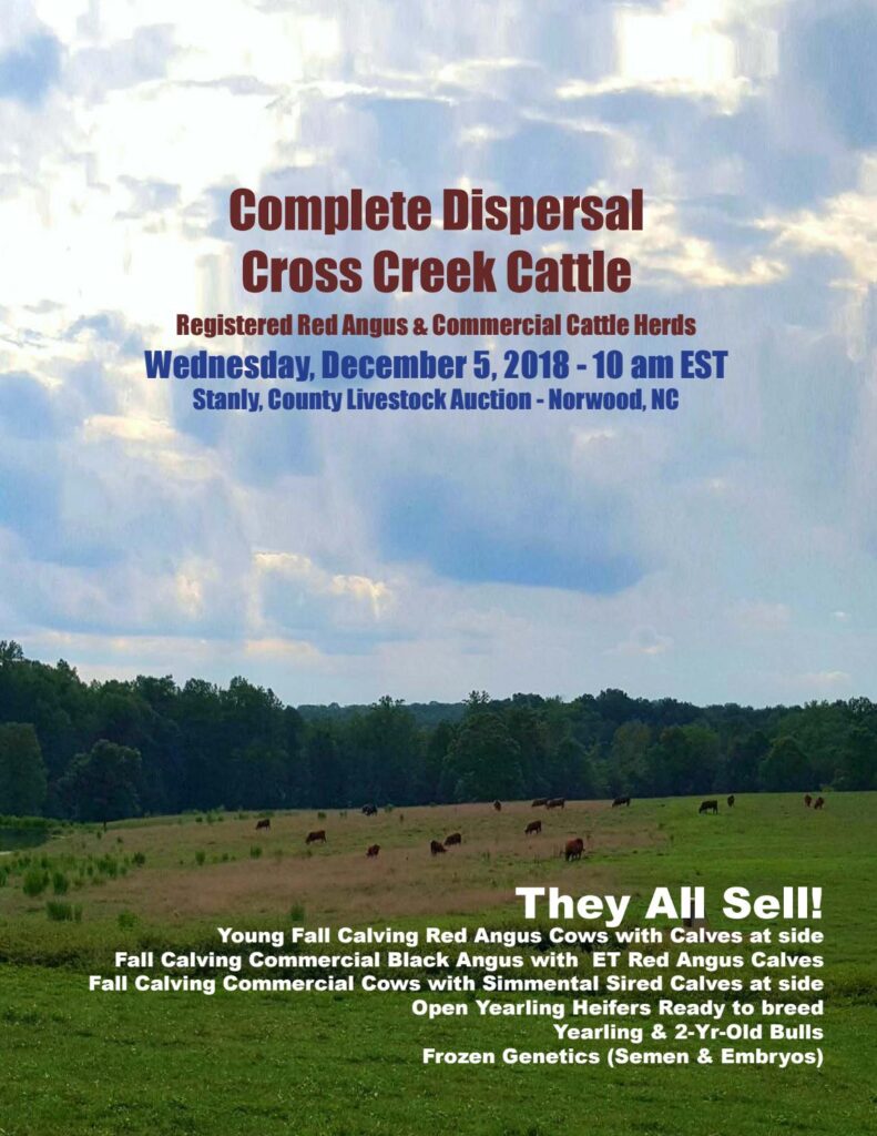 Cross Creek Cattle - 2018 Dispersal Sale