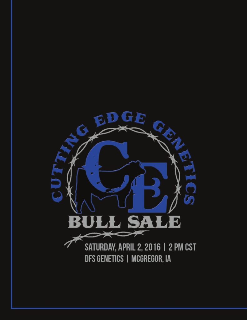 Cutting Edge Genetics - 2016 Bull Sale