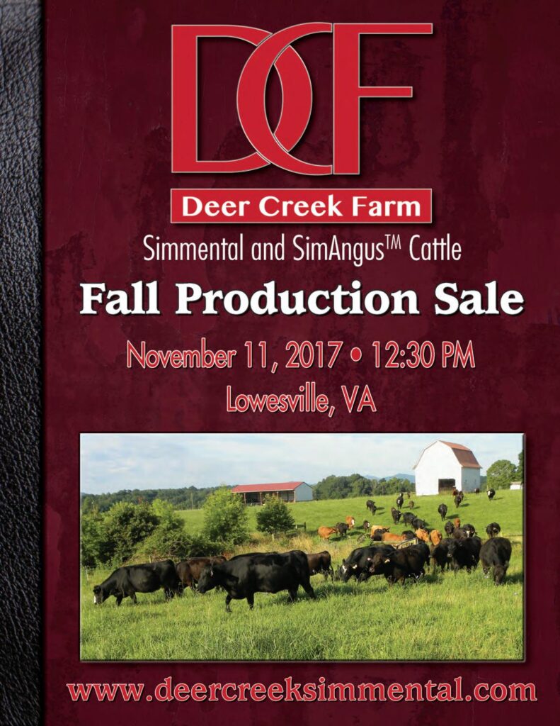 Deer Creek Farm - 2017 Fall Production Sale