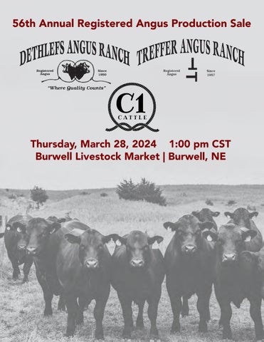 Dethlefs/Treffer Angus Ranch 56th Annual Registered Angus Production Sale