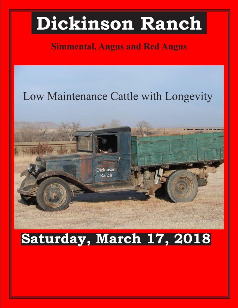 Dickinson Ranch - 2018 Bull Sale