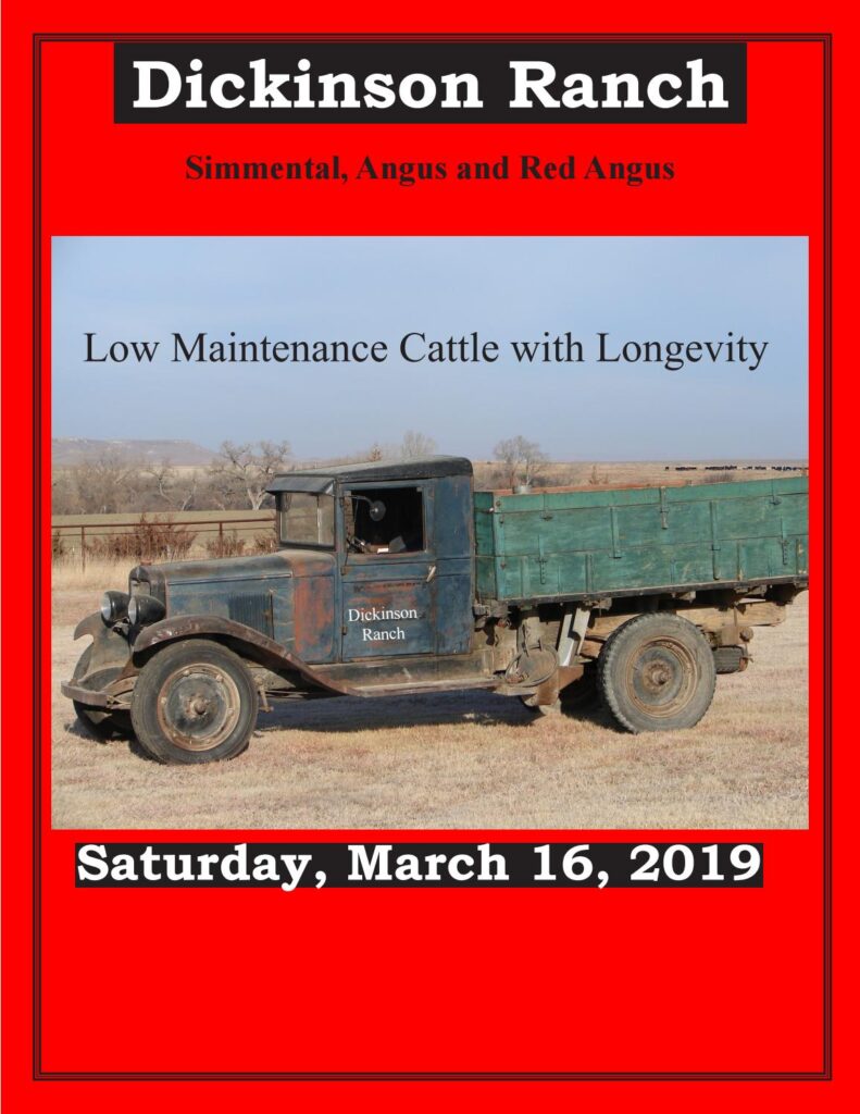 Dickinson Ranch - 2019 Bull Sale
