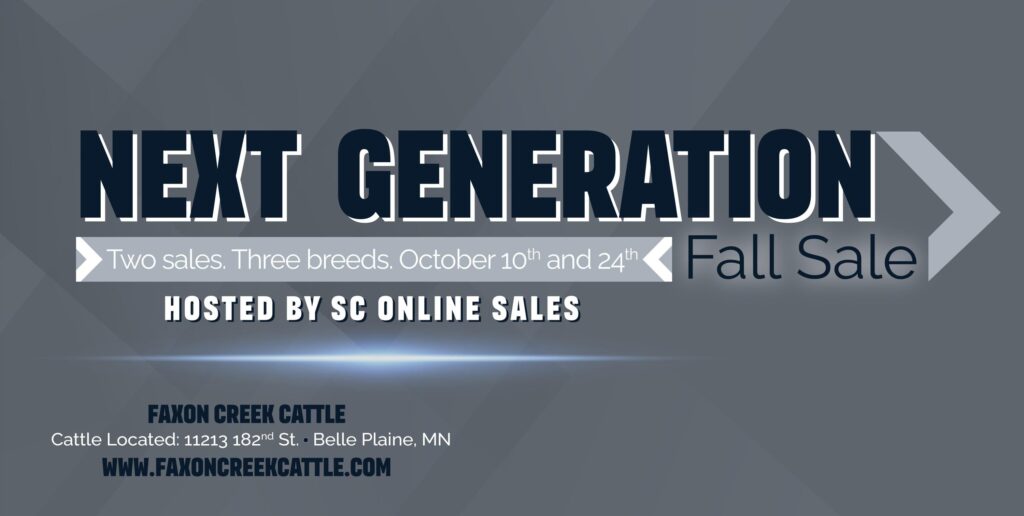 Faxon Creek Cattle - 2023 Sale Signage