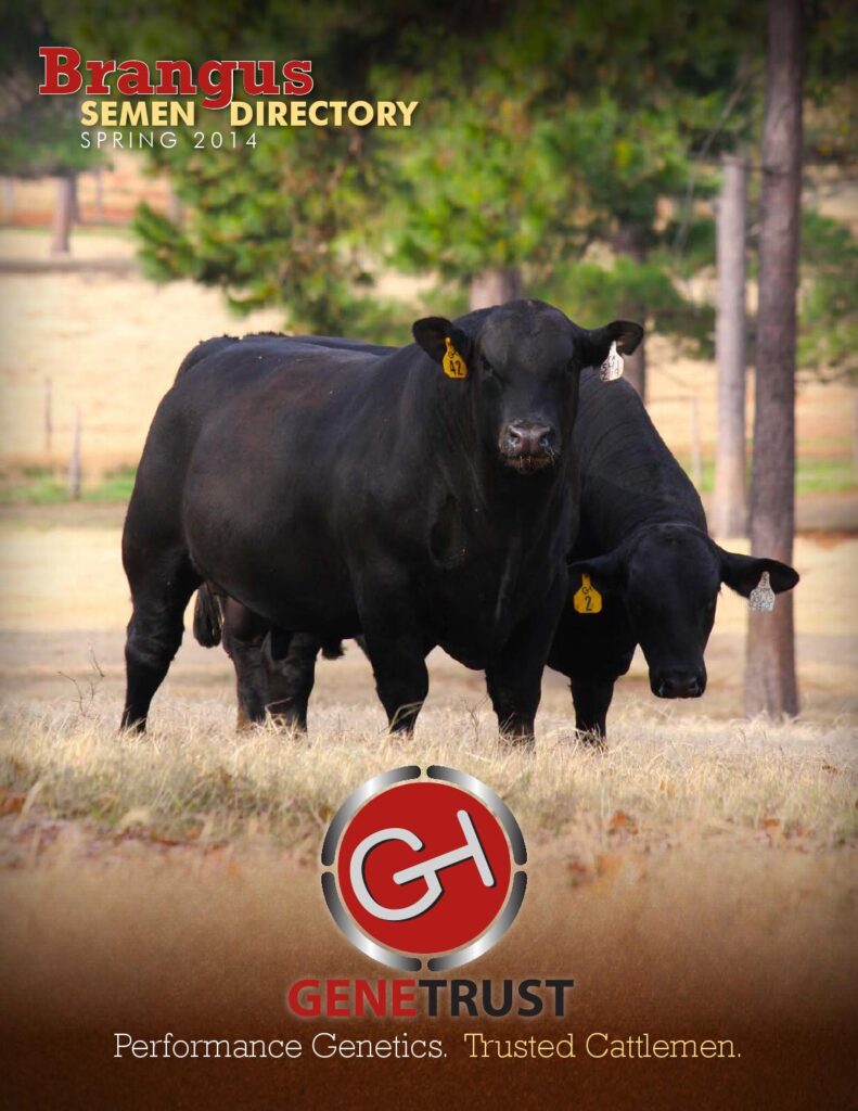 GENETRUST - Spring 2014 Brangus Semen Directory