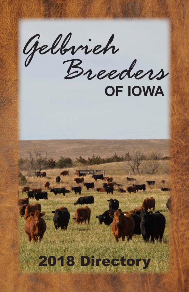 Gelbvieh Breeders of Iowa - 2018 Directory