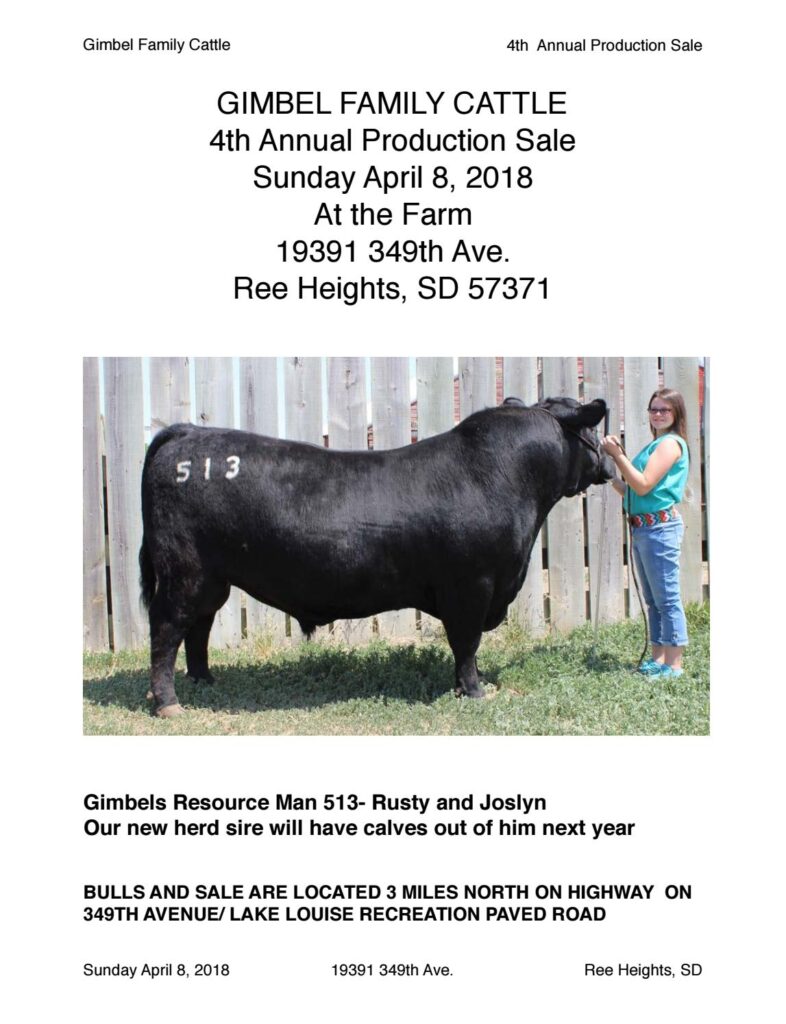 Gimbel Family Cattle - 2018 Production Sale