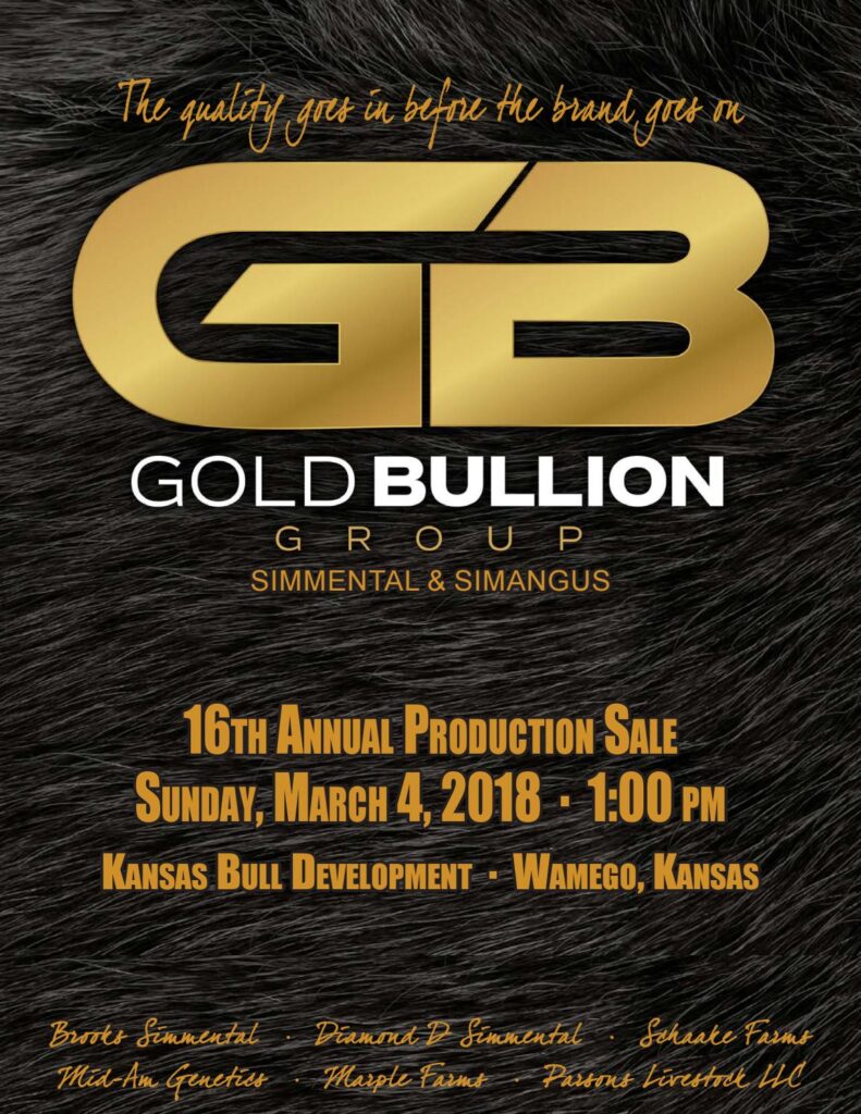 Gold Bullion Group - 2018 Bull Sale