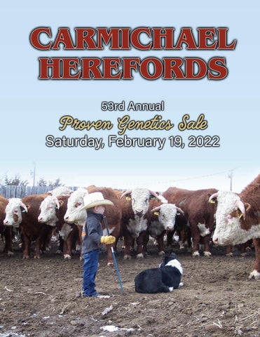 Hereford America - 2022 Carmichael Herefords Proven Genetics Sale