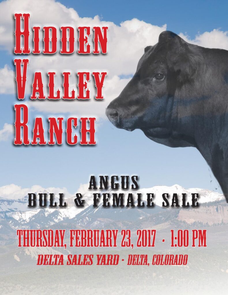 Hidden Valley Ranch - 2017 Angus Bull and Female Sale