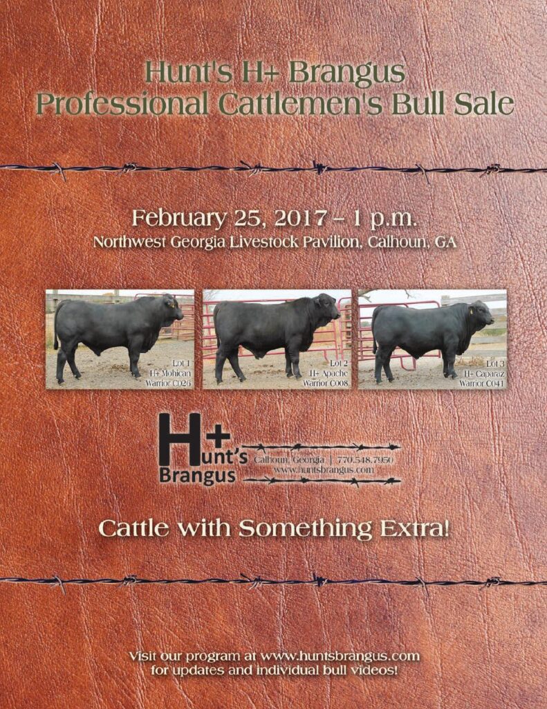 Hunts Brangus - 2017 Professional Cattlemens Bull Sale