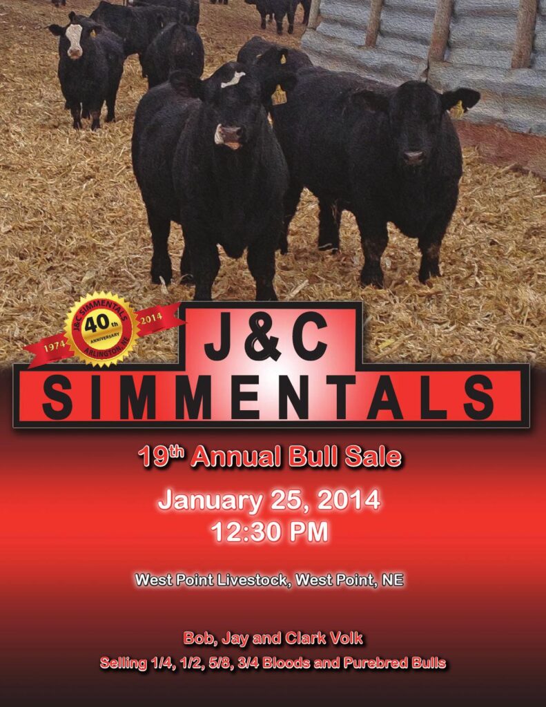 J and C Simmentals - 19th Annual Bull Sale