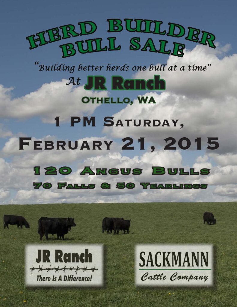 JR Ranch and Sackmann Cattle Co - 2015 Herd Builder Bull Sale