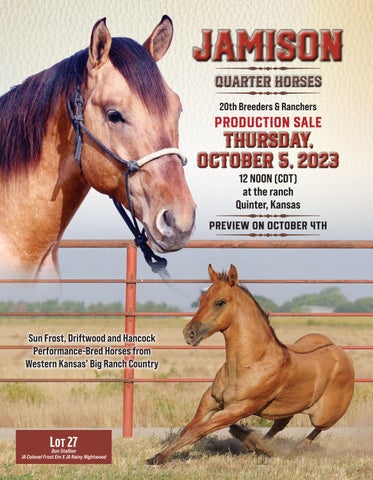 Jamison Herefords & Quarter Horses - 20th Annual Production Sale