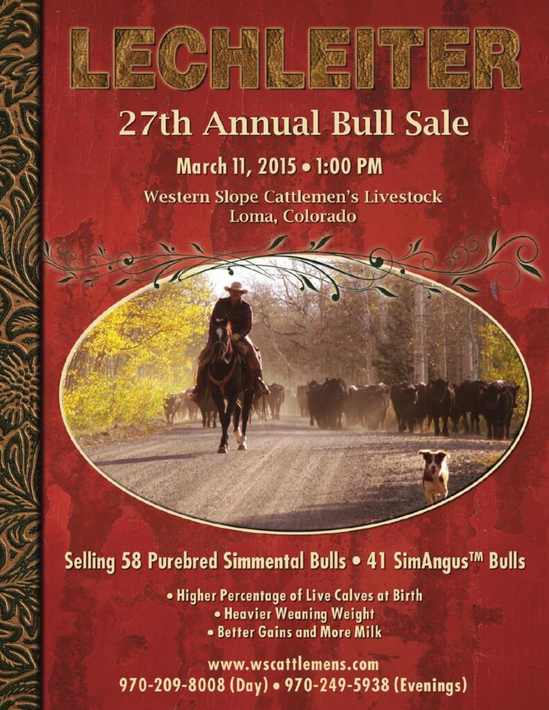 Lechleiter Ranch - 27th Annual Bull Sale