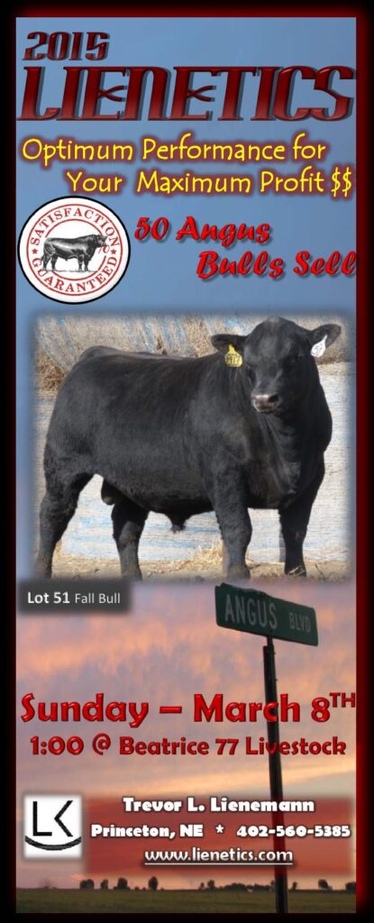 Lienemann Cattle Company - Lienetics 2015 Royal Sale