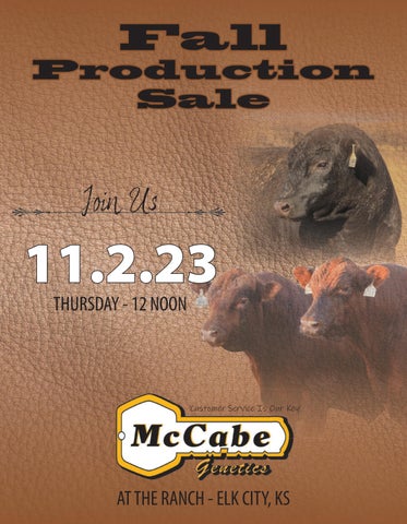 McCabe Genetics - 2023 Fall Production Sale Catalog