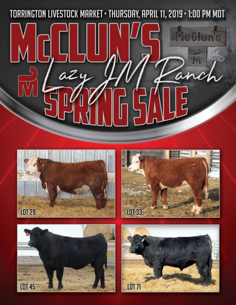 McClun's Lazy JM Ranch - 2019 Spring Sale