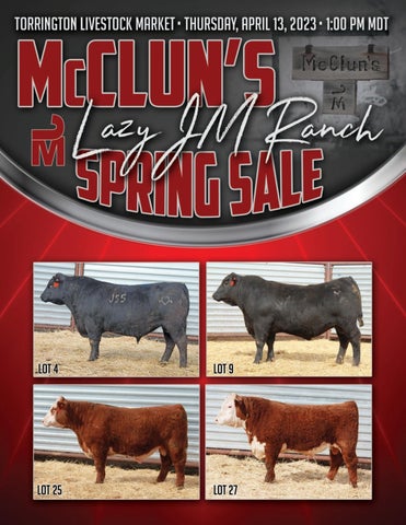 McClun's Lazy JM Ranch - 2023 Spring Sale