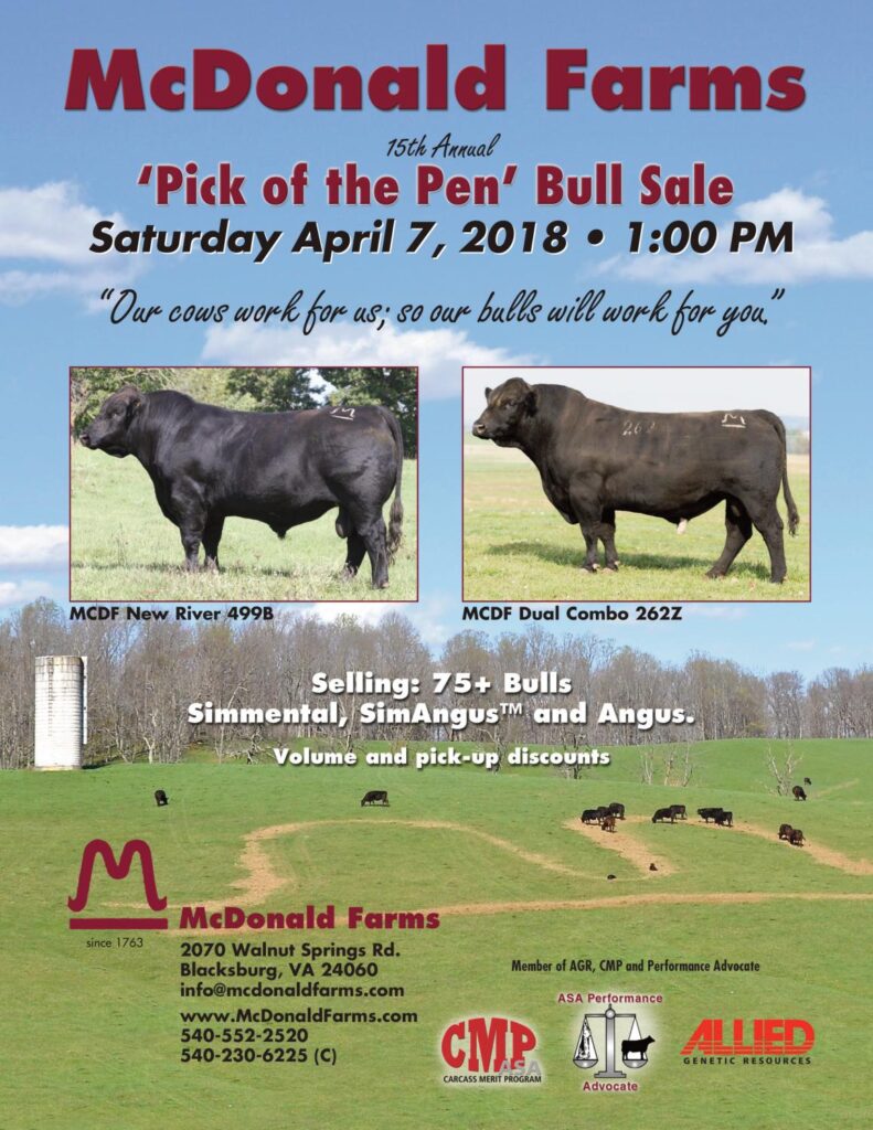 McDonald Farms - 2018 Bull Sale