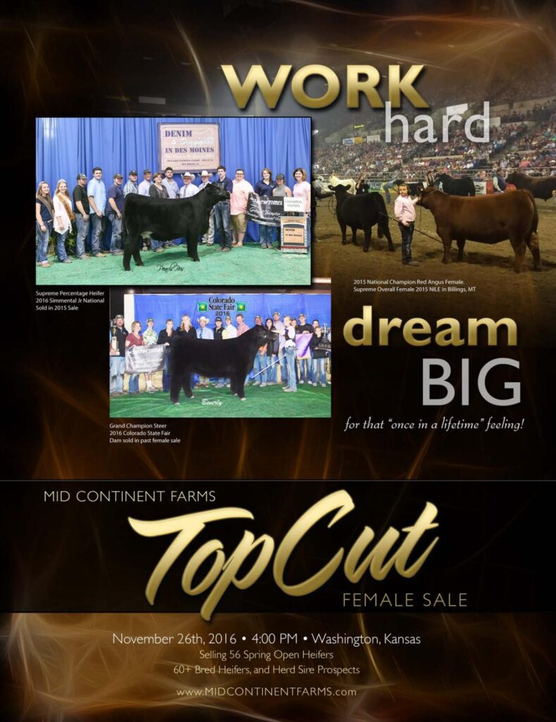 Mid Continent Farms - 2016 Top Cut Female Sale