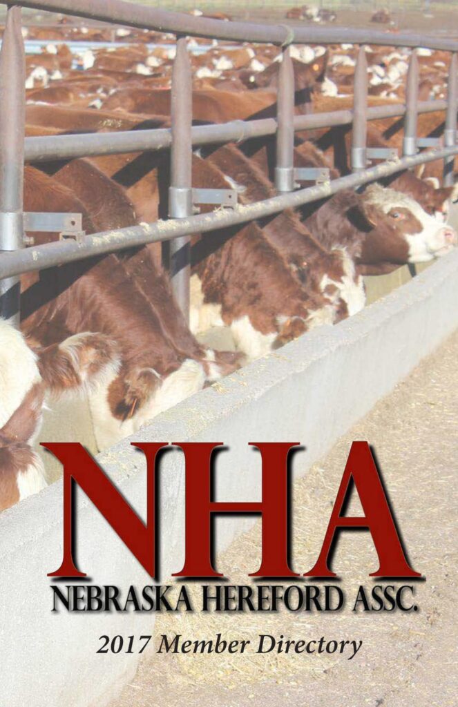Nebraska Hereford Association - 2017 Membership Directory