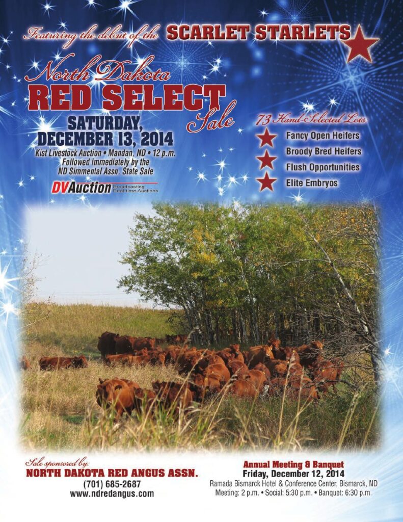 North Dakota Red Angus Association - 2014 Red Select Sale