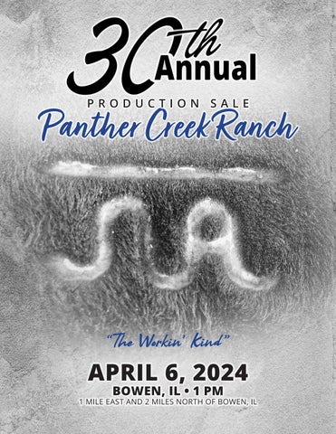 Panther Creek Ranch 30th Annual Production Sale