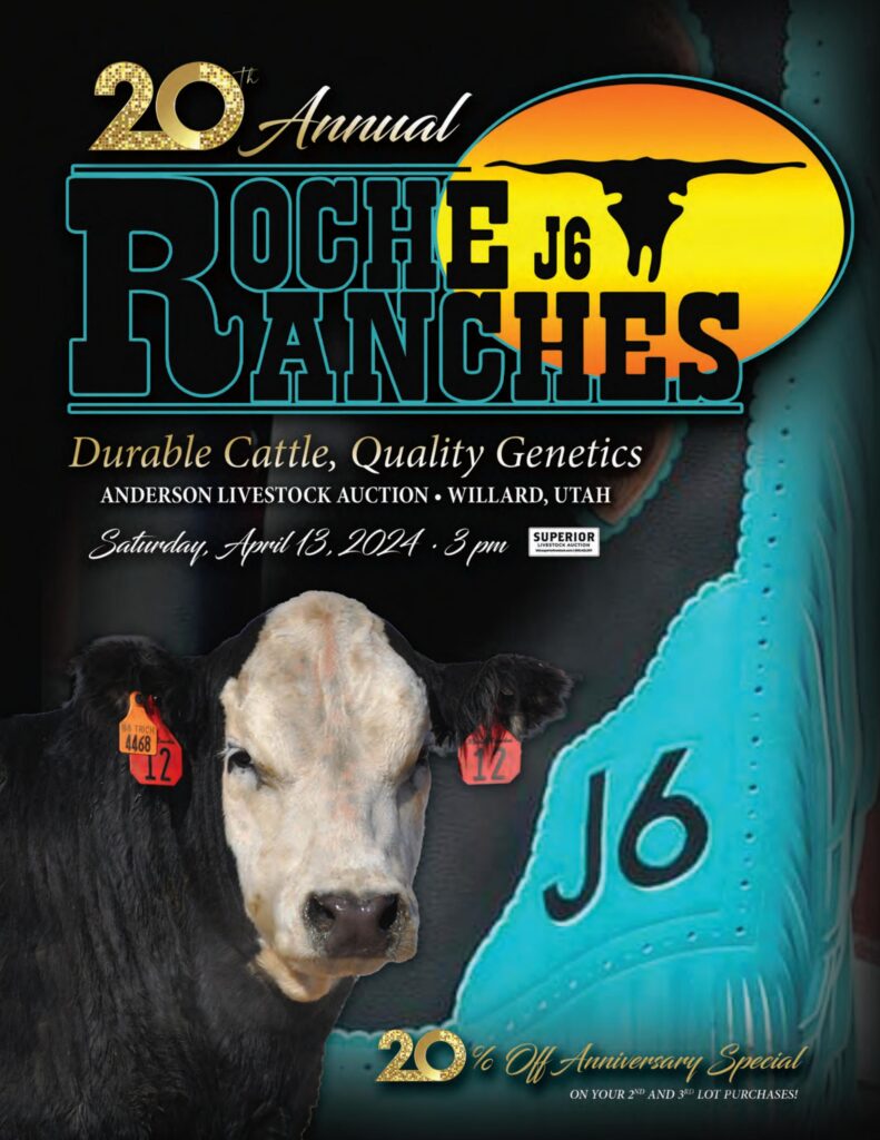 Roche Ranches 20th Annual Durable Cattle, Quality Genetics Sale