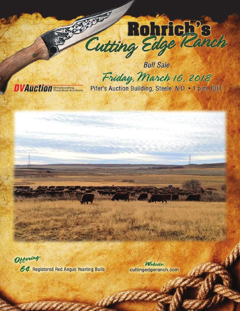 Rohrich's Cutting Edge Ranch - 2018 Bull Sale